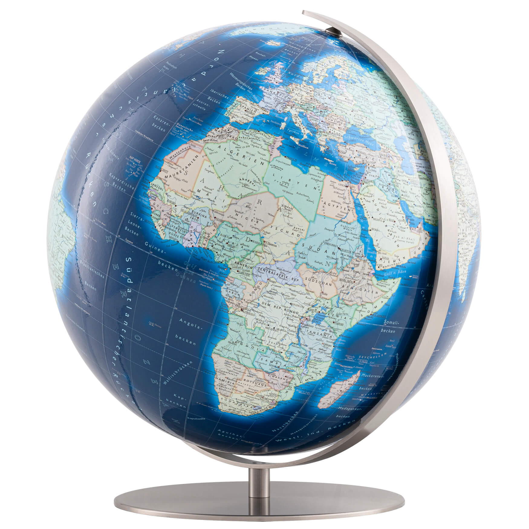 Azzurro Hand-laid 51cm Illuminated Globe