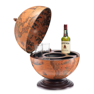 Dampier Italian Desk Globe Bar